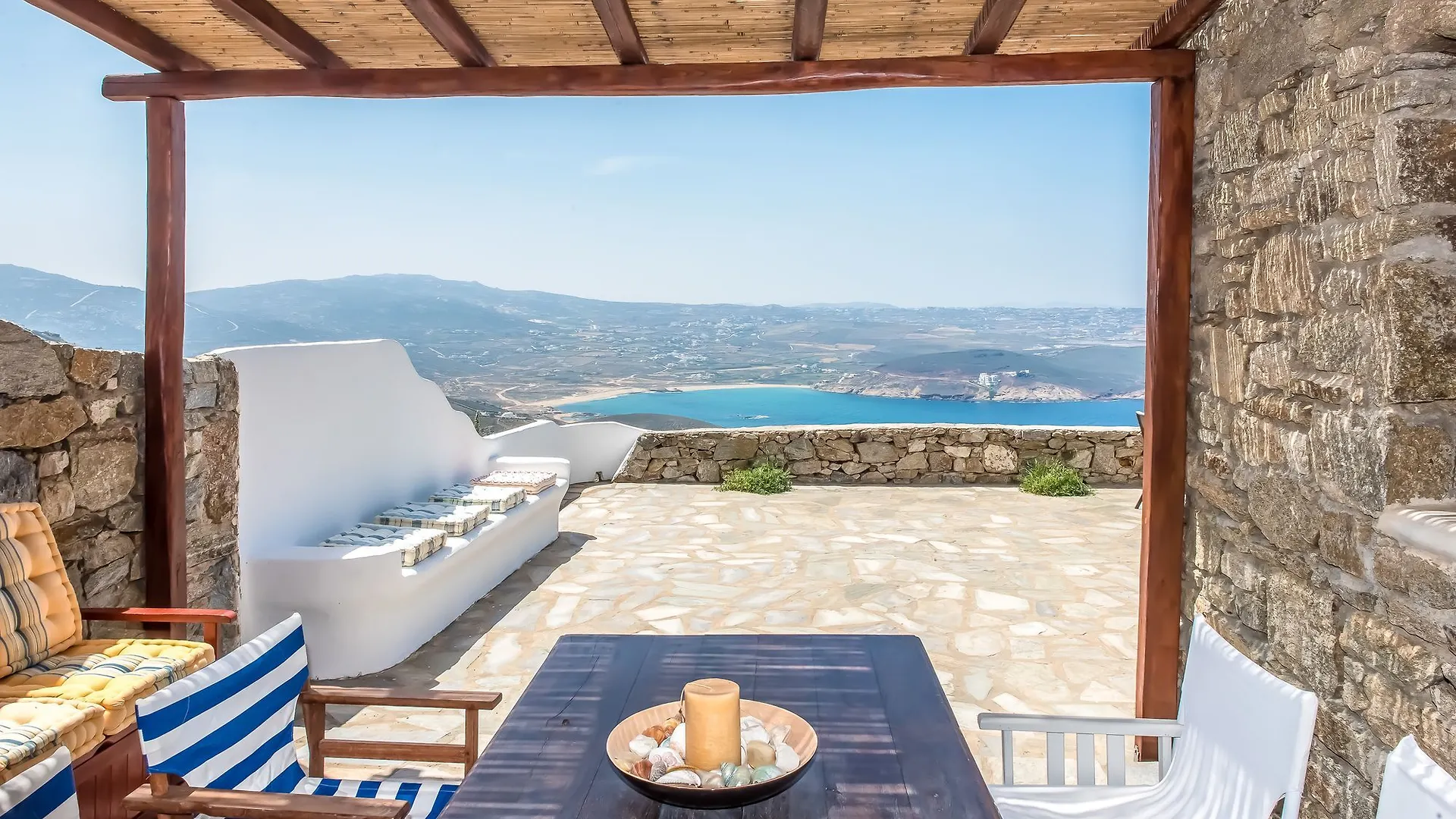 Vilion 1 Ftelia With Amazing View Grecia